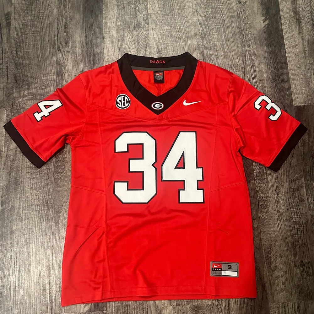 Herschel Walker Georgia Bulldogs Red Jersey Size S-XXL